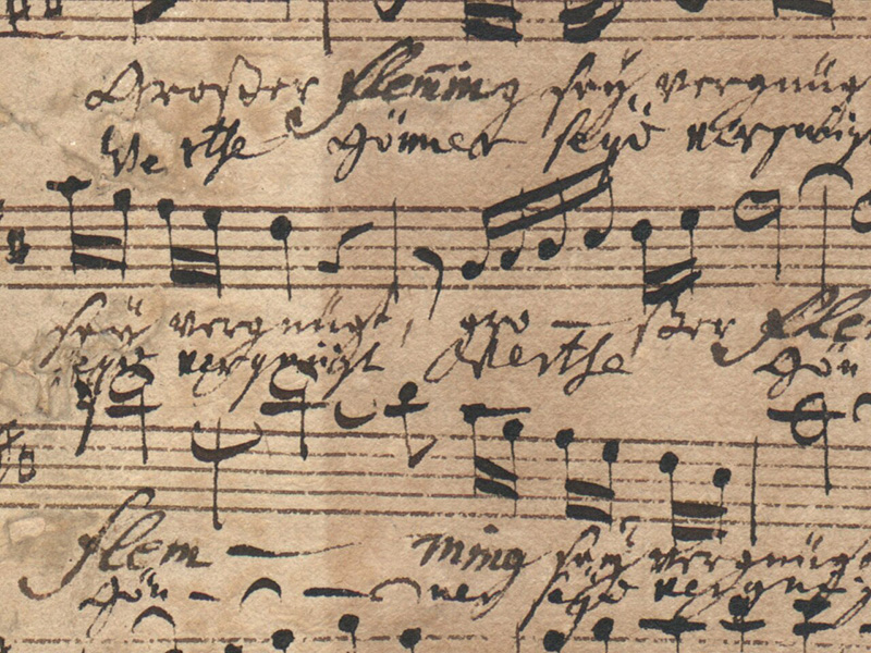 BWV 210a Sopranstimme 10. Satz Ausschnitt