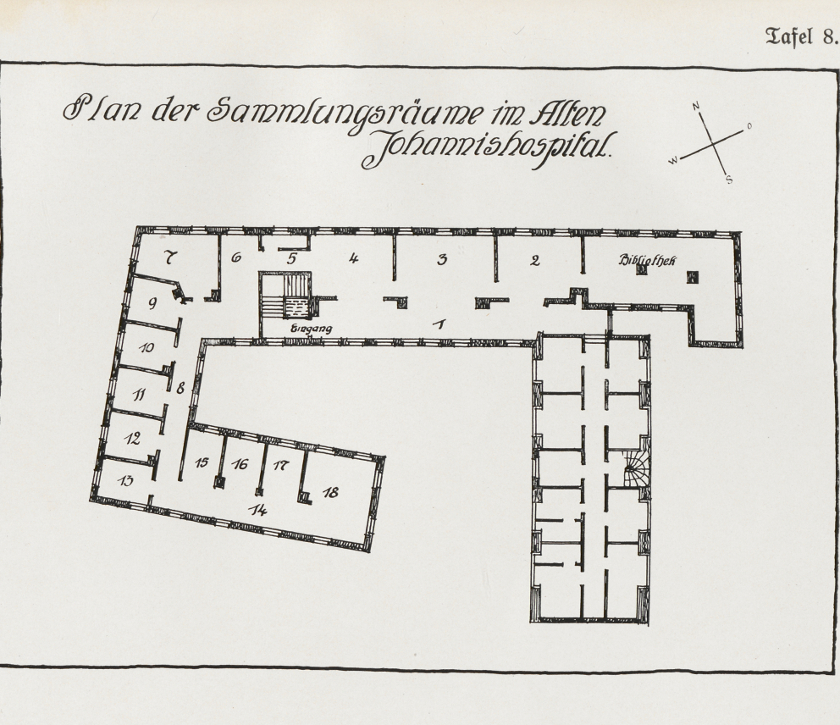 Altes Johannishospital, Plan der Sammlungsräume