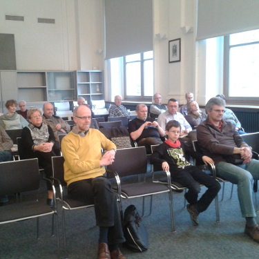 Leipzig Juli 2000 und 01.04.2015, Vortrag von Henner Kotte, Foto: Doris Mundus