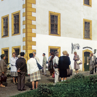 Bild: Kulturfahrt nach Weimar am 30. Juli 1989, im Bild: Heinz Voigt. Foto: Dietmar Kunerl